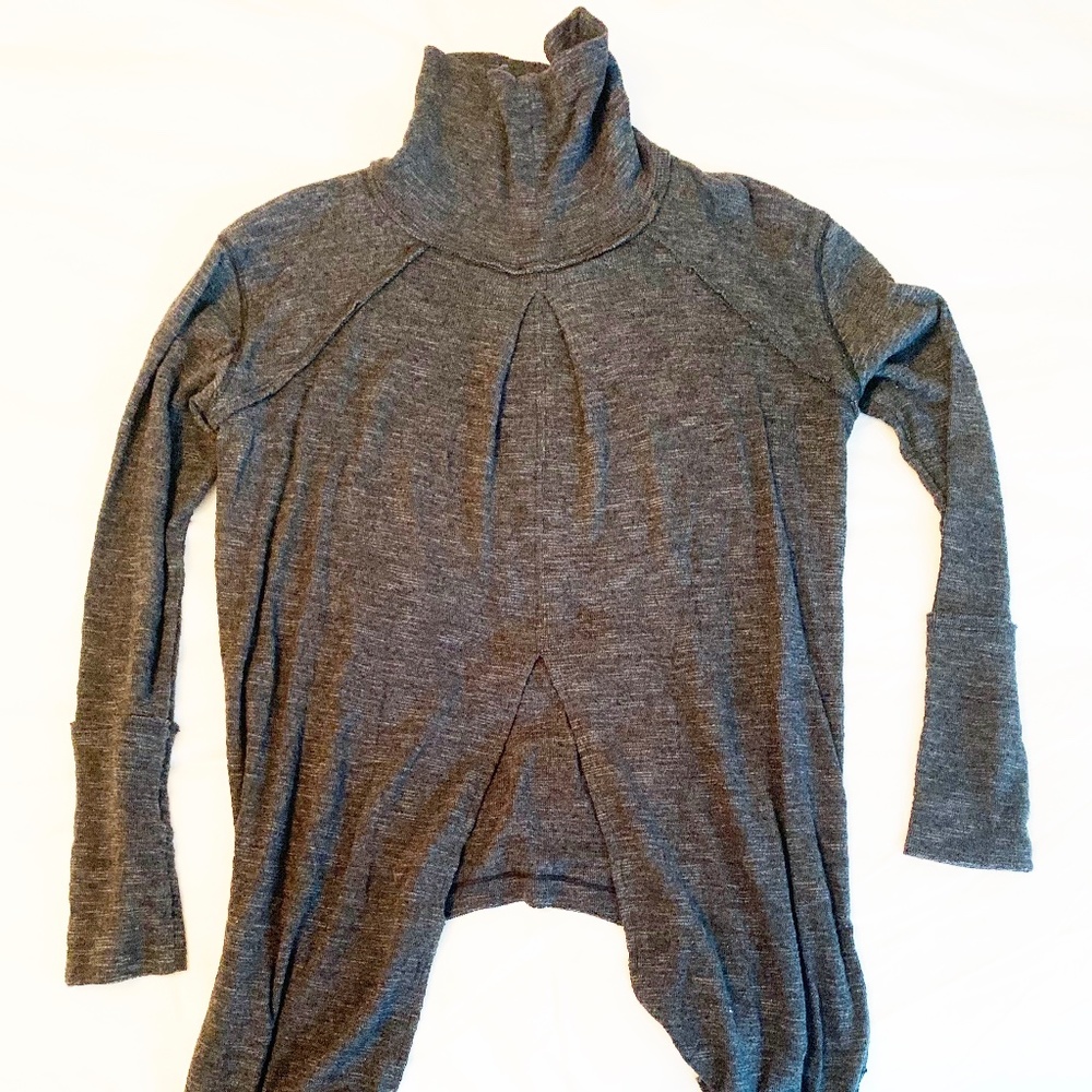 Grey Turtleneck Sweater